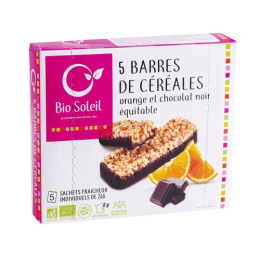 Barres de céréales cranberries et graines de lin bio (6 pièces - emballages individuels) 125 g Bio Soleil