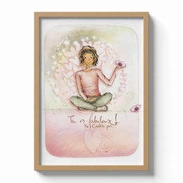 Cadre  Mon Amie Luce - Édition limitée 30 x 40 cm " Tu es fabuleuse ne l'oublie pas "
