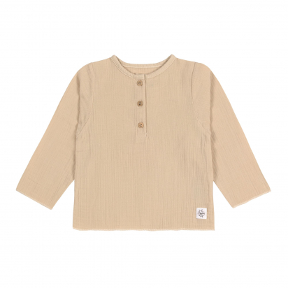 T-shirt manches longues en mousseline GOTS - nature - Lassig