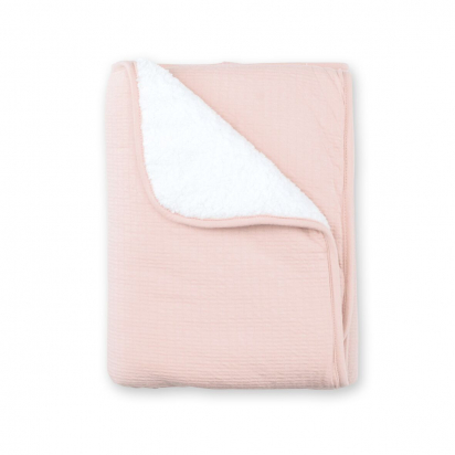 Couverture Pady tetra Jersey rose 75x100cm Bemini