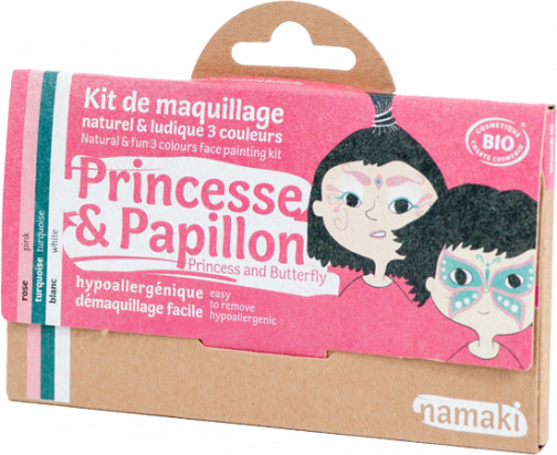 Kit 3 couleurs Princesse et papillon - Namaki