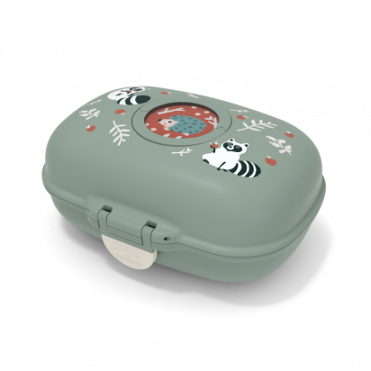 Bento Gram boîte à goûter vert Raccoon Monbento