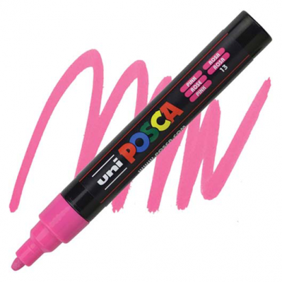 Marqueur PC5M pointe moyenne 1,8-2,5 mm Rose POSCA