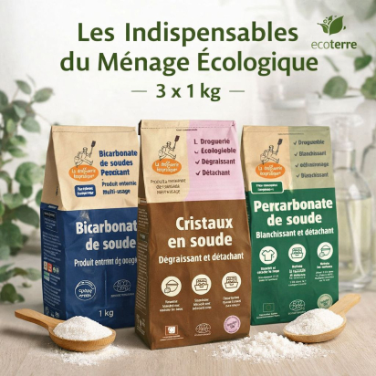 Les Indispensables du Ménage Écologique – 3 x 1 kg