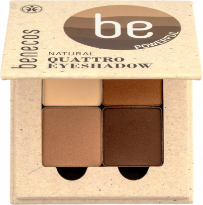 Fard à Paupières Quattro 4 Couleurs, Coffee & Cream (8 g) Benecos