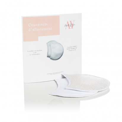 Coussinets d'allaitement lavables Argent & You