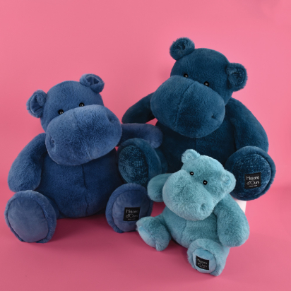 Hippo HIP Marine Bleu 18cm Histoire d'ours