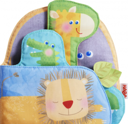 Livre en tissu Animaux sauvages Haba