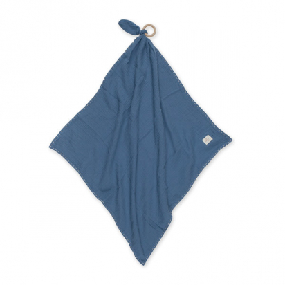 Tetra Swaddle 70x70cm Gaze de coton Bleu mineral Bemini