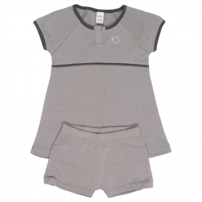 Robe avec short en coton Fiji - Soft grey - Koeka