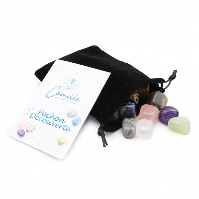 Pochon découverte (16 pierres) 15 à 30 mm