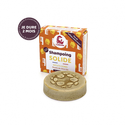 Shampoing solide pour cheveux blonds - reflets dorés Lamazuna
