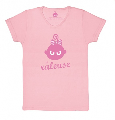 tee-shirt fille râleuse noir - bébé raleur