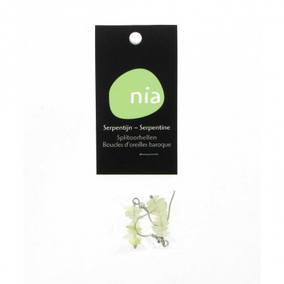 Serpentine - Boucles d'oreilles baroque de pierres protectrices perles - Nia