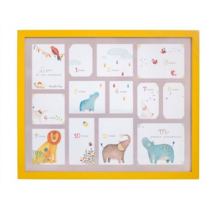 Cadre de photos de naissance - Les Papoums - Moulin Roty