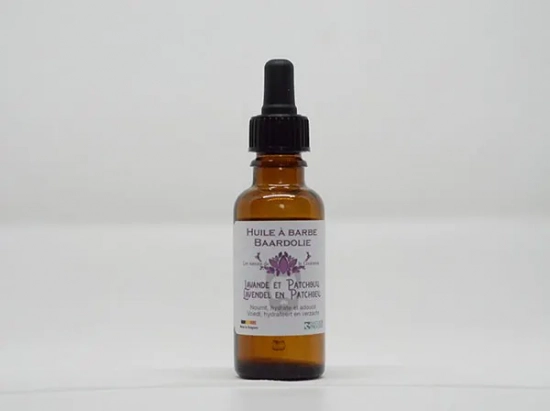 Huile à barbe Patchouli et Lavande Les Savons de la Couronne