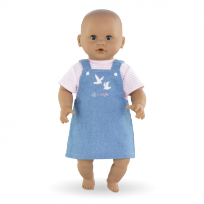 Robe Marinière Bords de Loire pour poupon 30 cm Corolle