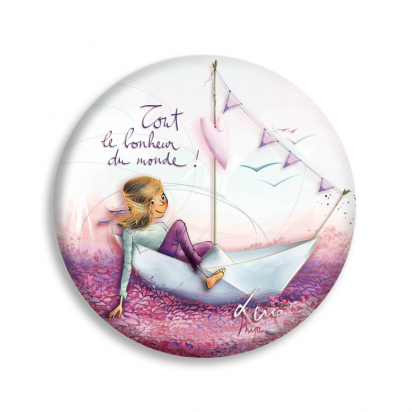 Magnet "Tout le bonheur du monde" Mon Amie Luce