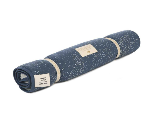 Matelas à langer Nomad - Gold bubble/night blue - Nobodinoz