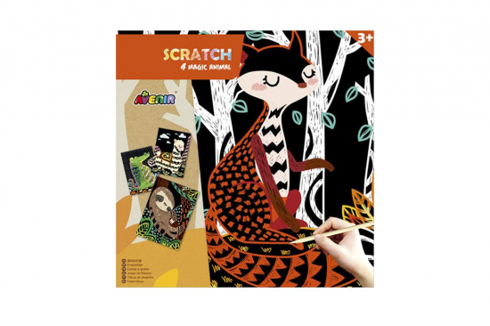 Dessins à gratter animaux magiques Avenir