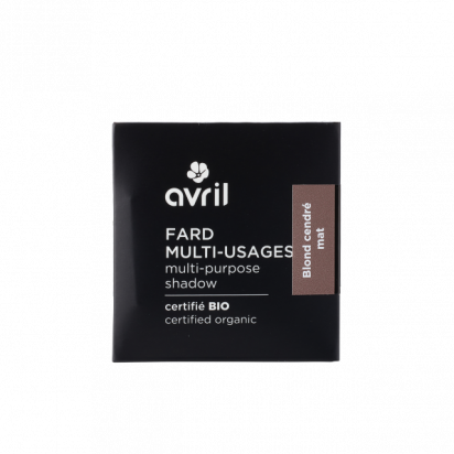 Fard à paupières et sourcils cendré mat certifié bio Avril