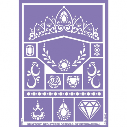 Pochoir de maquillage - Princesse - Grim'tout