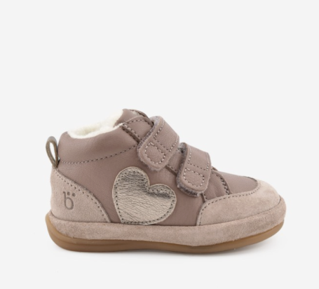 Chaussures Aubépine cœur Fourrée Premiers pas Rose métal pointure 24 Benjie