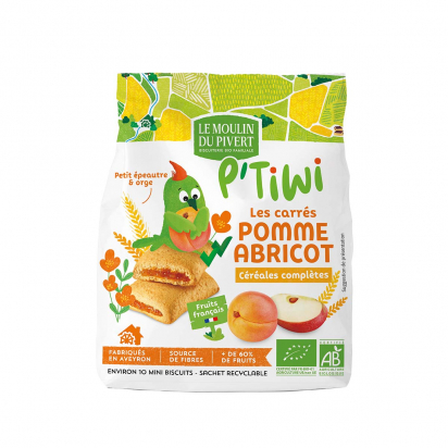 P'tiwi LES CARRÉS POMME-ABRICOT Moulin Piver