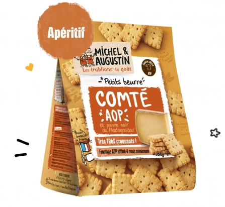Petits beurre apéritifs Comté AOP 100g Michel et Augustin