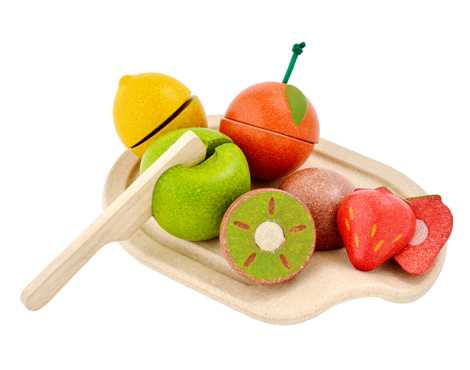 Assortiment de fruits en bois à découper - Plantoys