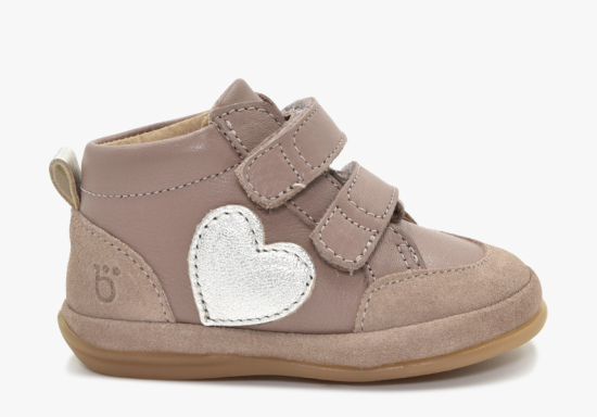 Chaussures Aubépine cœur Premiers pas Vieux rose Champagne pointure 23 Benjie