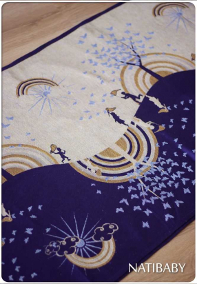 Echarpe Rainbow Butterfly purple Taille 4m20 - Natibaby