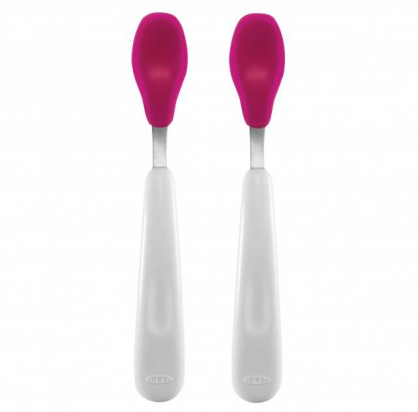 Ensemble de 2 cuillères Pink Oxo Tôt