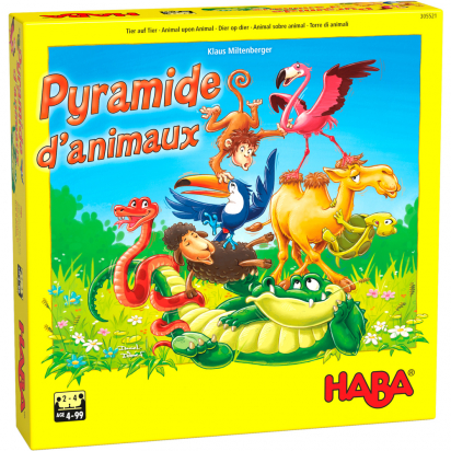 Pyramide d'animaux Jeu d'empilement et d'équilibre Haba