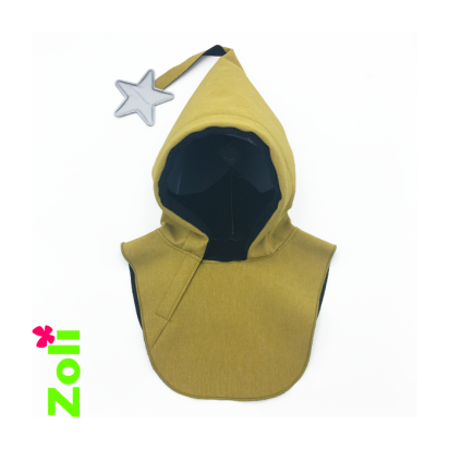 Capuchon cagoule imperméable enfant Zoli - Moutarde