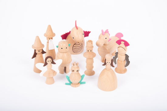 Figurines féériques en bois Tickit