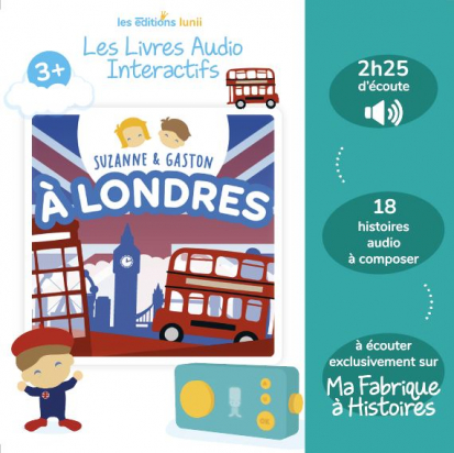 Coffret livre audio Lunii Suzanne et Gaston à Londres pour conteuse Lunii Ma Fabrique à Histoires