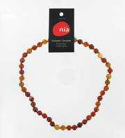 Carnéole  - Collier de pierres perles - Nia