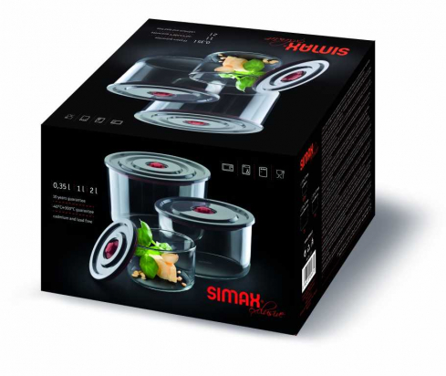 Lot de 3 bocaux en verre  - Simax