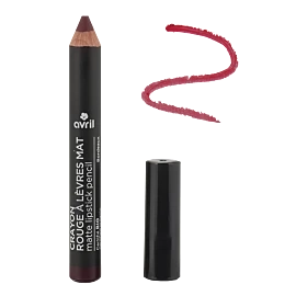 Crayon rouge à lèvres mat Bordeaux Certifié bio Avril