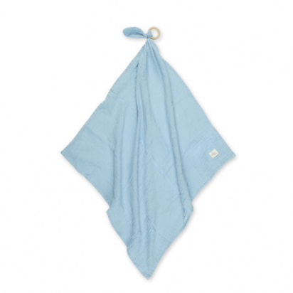 Tetra Swaddle 70x70cm Gaze de coton bleu gris Bemini