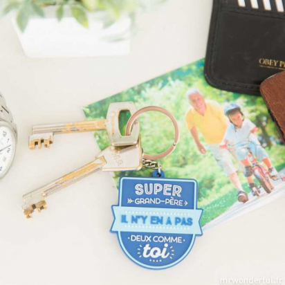 Porte-clés - Super grand-père, il n'y en a pas deux comme toi FR - Mr Wonderful