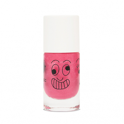 Rose bonbon paillettes Kitty - Vernis à l'eau - Nailmatic Kids