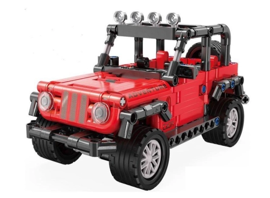 CADA Voiture Defender à rétrofriction Rouge 389pc Compatible Lego