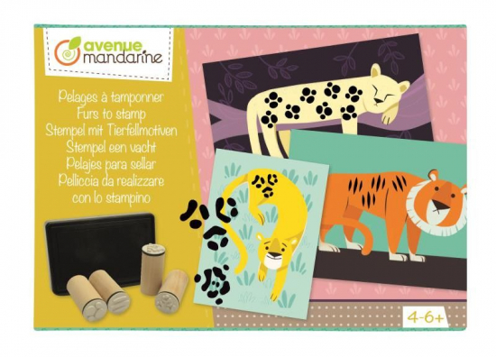 Boîte créative, Pelages à tamponner Avenue Mandarine