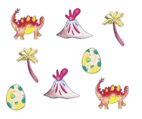 C&L Confetti de table - lot de 40 - dinosaures