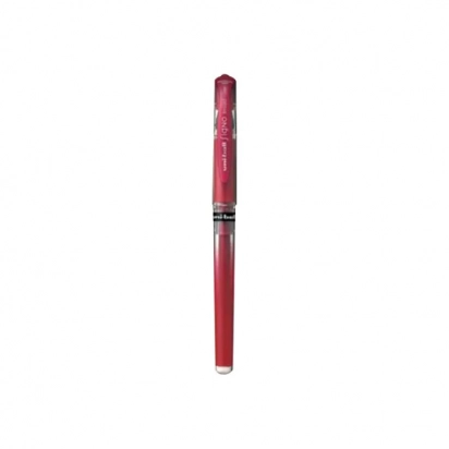 Stylo roller - Rouge metallic - Signo Broad grip - Pointe large - Uni-ball