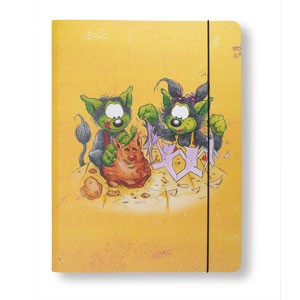 Classeur - farde à 3 rabats A4 - Monstres