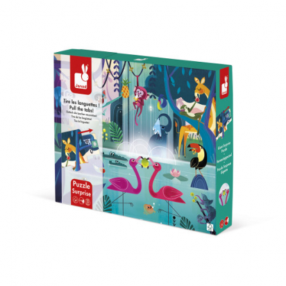Puzzle surprise festin dans la jungle 20 pièces Janod