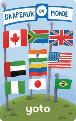 Drapeaux du monde Carte pour Yoto